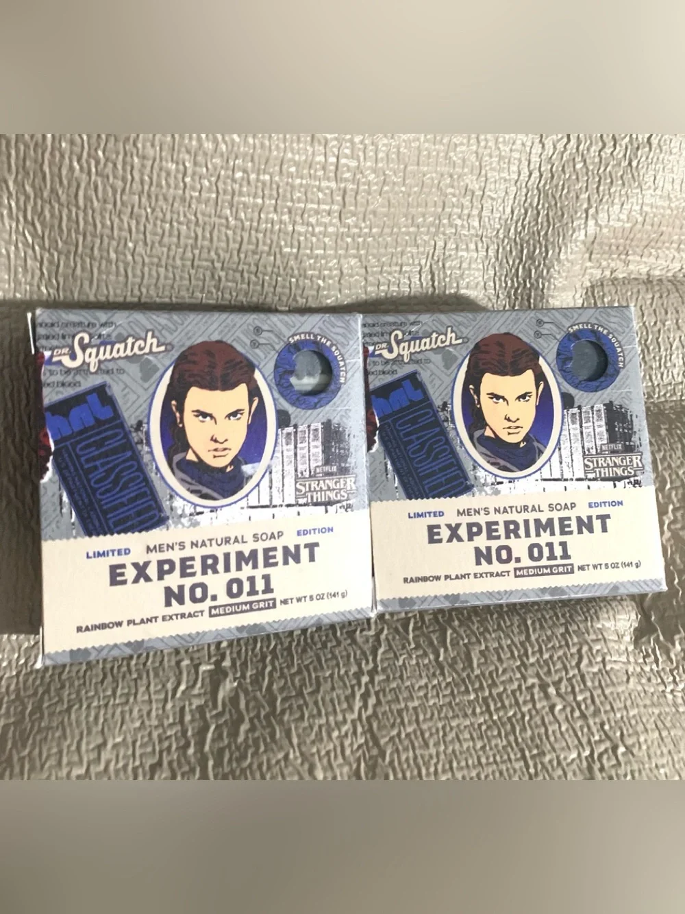 Dr. Squatch Men's Natural Bar Soap Set Of 2 ~ Experiment No. 011 Medium Grit